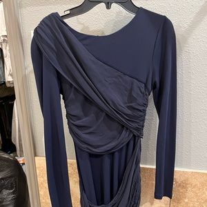 Alice + Olivia Navy Blue wrap Mini-Dress, Size 4, USED